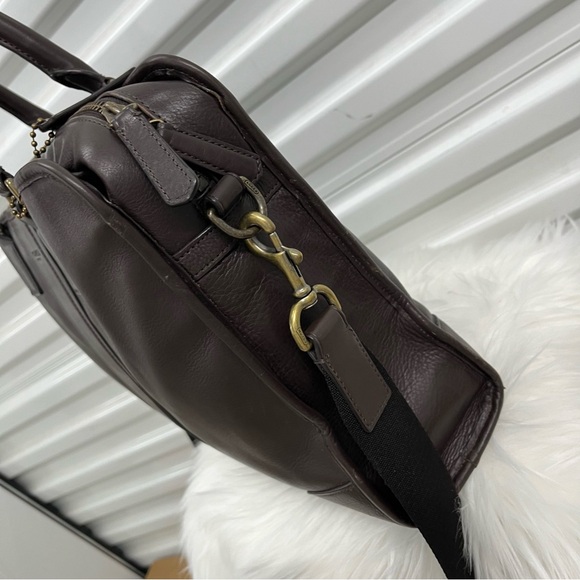 COACH Brown Leather Metro Metropolitan Messenger Laptop Work Satchel - Picture 2 of 11
